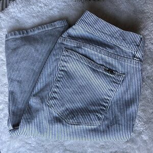 Lauren Ralph Lauren Ticking Stripe Low Rise Jean